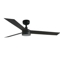 Ventilatori Da Soffitto-Selezionato da Mazzolaluce Ventilatore da soffitto nero con luce silenzioso 28mq