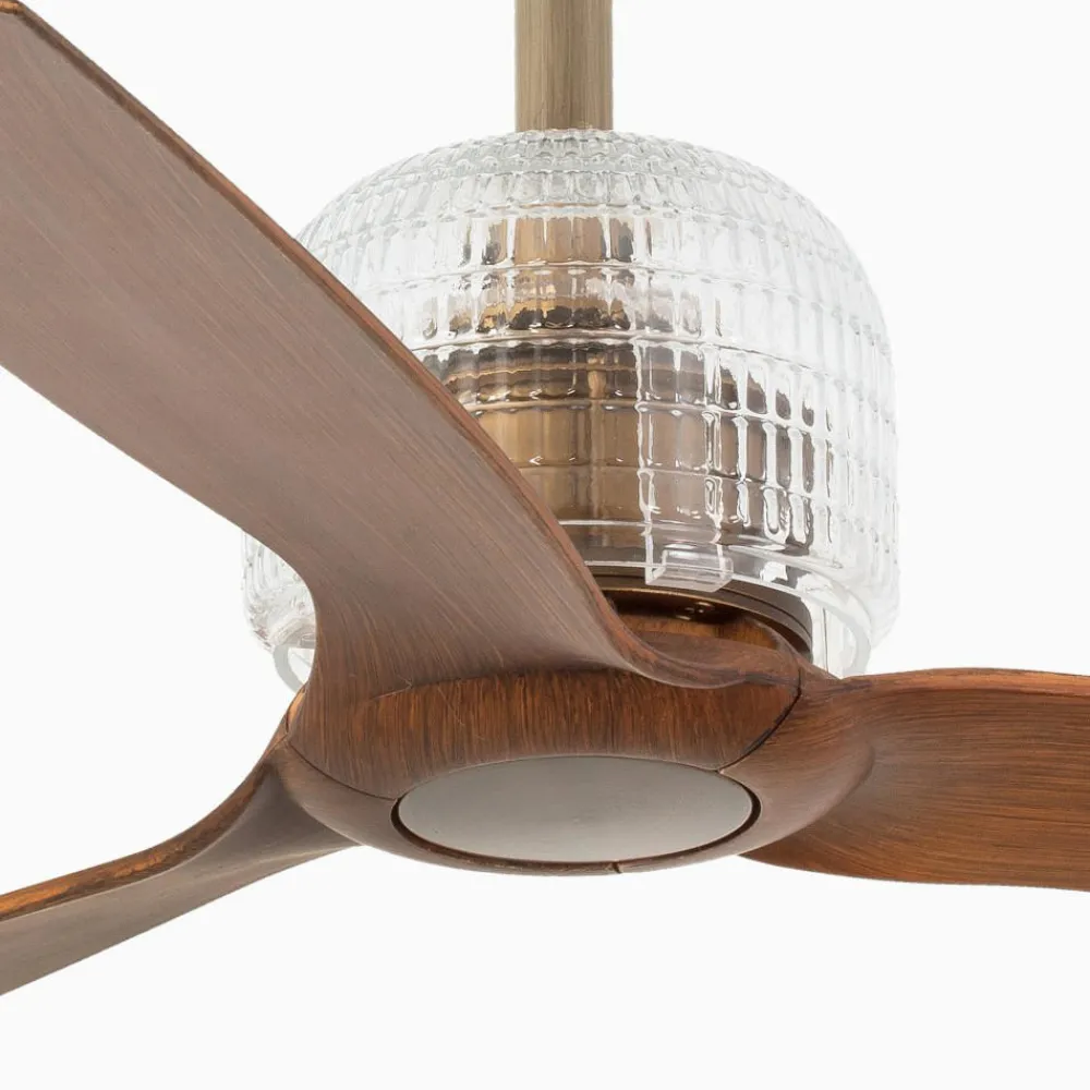 Ventilatori Da Soffitto-Selezionato da Mazzolaluce Ventilatore da soffitto oro invecchiato 17mq motore silenzioso dc