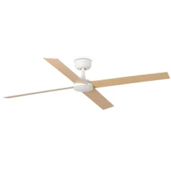 Ventilatori Da Soffitto-Selezionato da Mazzolaluce Ventilatore da soffitto pale intercambiabili bianco frassino telecomando 28mq