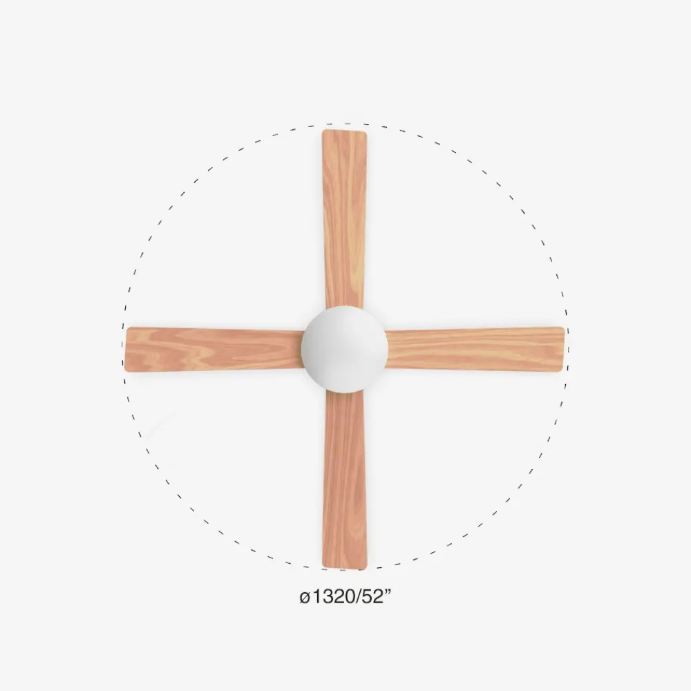 Ventilatori Da Soffitto-Selezionato da Mazzolaluce Ventilatore da soffitto pale smart app tuya bicolore bianco legno 28mq