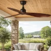 Ventilatori Da Soffitto-Selezionato da Mazzolaluce Ventilatore da soffitto per balcone ip44 legno scuro motore silenzioso