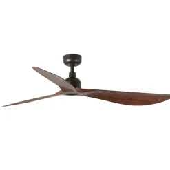 Ventilatori Da Soffitto-Selezionato da Mazzolaluce Ventilatore da soffitto per balcone ip44 legno scuro motore silenzioso