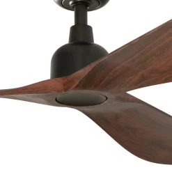 Ventilatori Da Soffitto-Selezionato da Mazzolaluce Ventilatore da soffitto per balcone ip44 legno scuro motore silenzioso