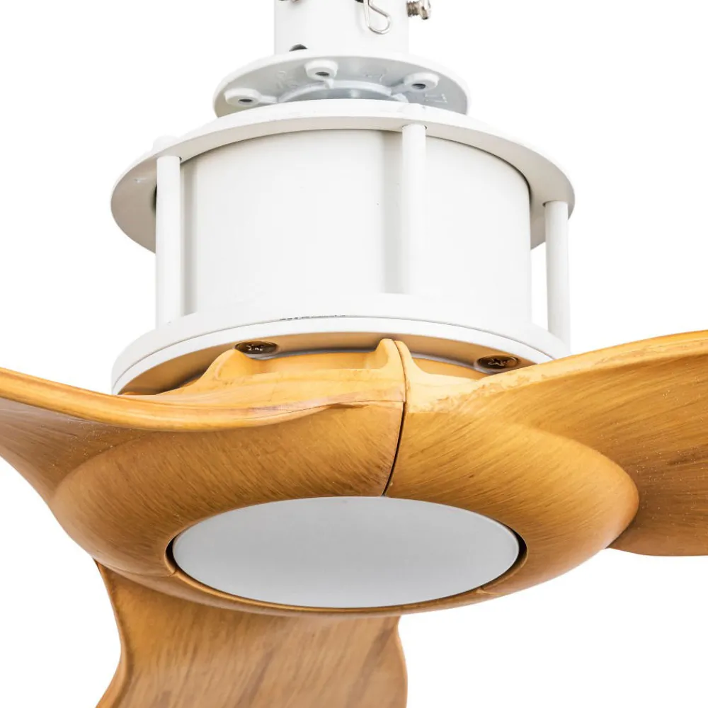 Ventilatori Da Soffitto-Selezionato da Mazzolaluce Ventilatore da soffitto per camera da letto legno chiaro 17mq app