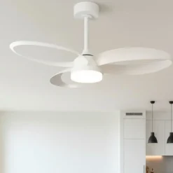 Ventilatori Da Soffitto-Selezionato da Mazzolaluce Ventilatore da soffitto per cameretta bianco luce led cct con telecomando 13mq