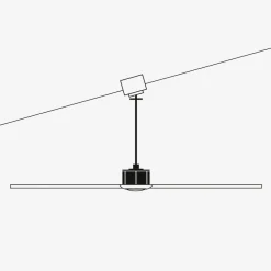 Ventilatori Da Soffitto-Selezionato da Mazzolaluce Ventilatore da soffitto per esterno nero a pale marrone 18mq