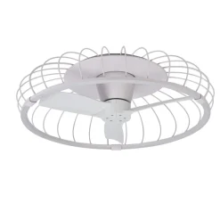 Ventilatori Da Soffitto-Selezionato da Mazzolaluce Ventilatore da soffitto plafoniera bianco 13mq con telecomando