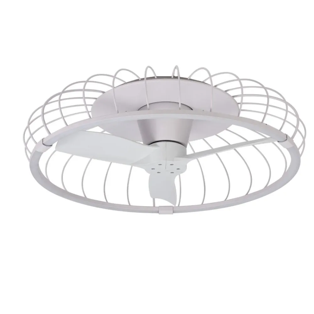 Ventilatori Da Soffitto-Selezionato da Mazzolaluce Ventilatore da soffitto plafoniera bianco 13mq con telecomando