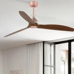 Ventilatori Da Soffitto-Selezionato da Mazzolaluce Ventilatore da soffitto rame stanze da 13-17mq con telecomando