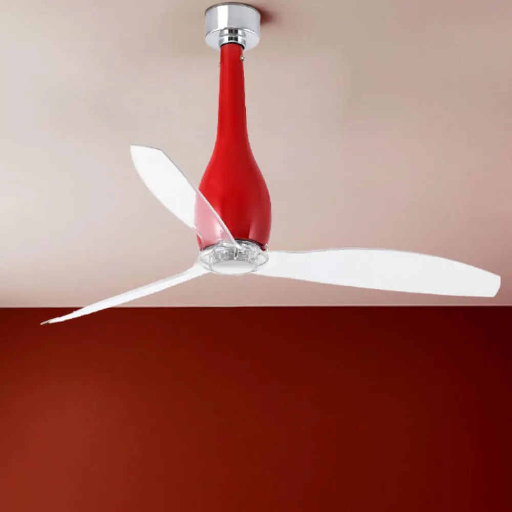 Ventilatori Da Soffitto-Selezionato da Mazzolaluce Ventilatore da soffitto rosso moderno smart app per ambienti max 17mq