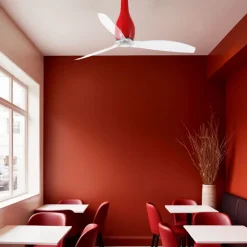 Ventilatori Da Soffitto-Selezionato da Mazzolaluce Ventilatore da soffitto rosso moderno smart app per ambienti max 17mq
