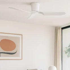 Ventilatori Da Soffitto-Selezionato da Mazzolaluce Ventilatore da soffitto silenzioso a pale bianco 28mq