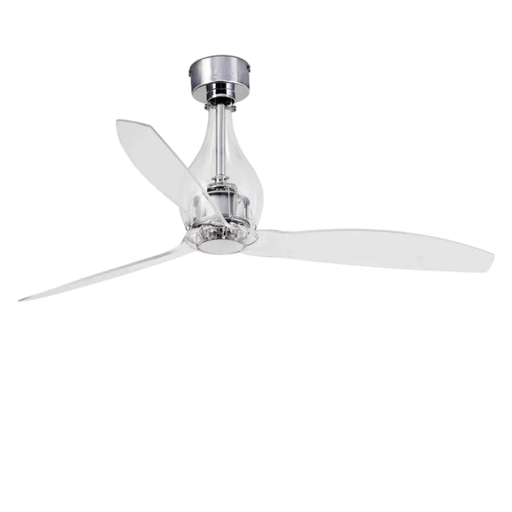 Ventilatori Da Soffitto-Selezionato da Mazzolaluce Ventilatore da soffitto smart app trasparente ambienti max 17mq