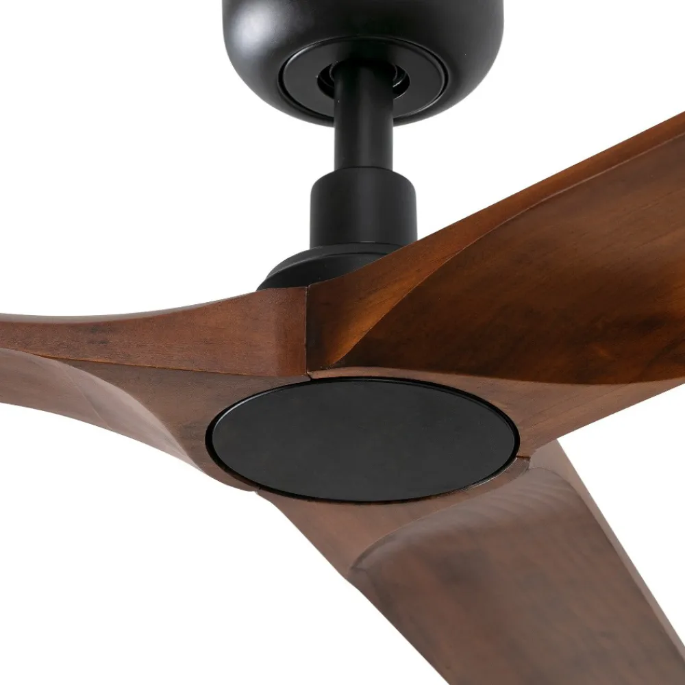 Ventilatori Da Soffitto-Selezionato da Mazzolaluce Ventilatore da soffitto smart app tuya legno noce ambienti 28mq