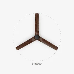 Ventilatori Da Soffitto-Selezionato da Mazzolaluce Ventilatore da soffitto smart app tuya legno noce ambienti 28mq