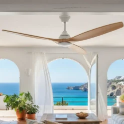 Ventilatori Da Soffitto-Selezionato da Mazzolaluce Ventilatore da soffitto smart app bianco ambienti 28mq led cct