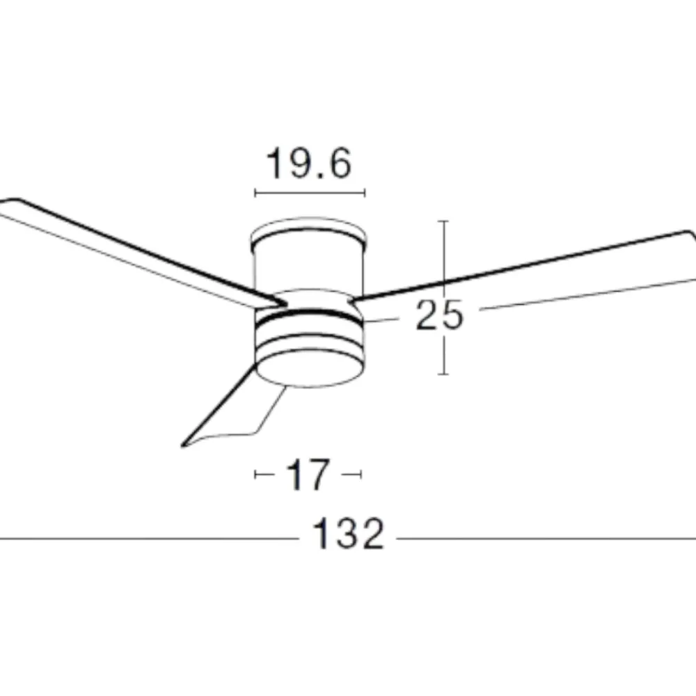 Ventilatori Da Soffitto-Selezionato da Mazzolaluce Ventilatore da soffitto tre pale bianco con luce telecomando
