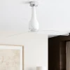 Ventilatori Da Soffitto-Selezionato da Mazzolaluce Ventilatore di vetro bianco da soffitto pale trasparenti 17mq