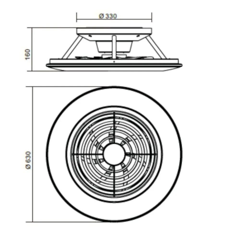 Ventilatori Da Soffitto-Selezionato da Mazzolaluce Ventilatore lampadario con pale da soffitto silenzioso nero 18mq con telecomando