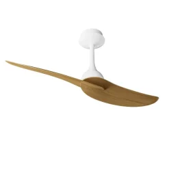 Ventilatori Da Soffitto-Selezionato da Mazzolaluce Ventilatore moderno da soffitto bianco e legno ambienti 20mq con telecomando