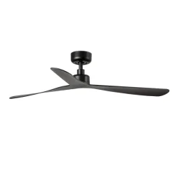 Ventilatori Da Soffitto-Selezionato da Mazzolaluce Ventilatore moderno da soffitto smart app nero 17mq tetti inclinati