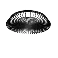 Ventilatori Da Soffitto-Selezionato da Mazzolaluce Ventilatore nero a plafoniera da soffitto moderno silenzioso con telecomando