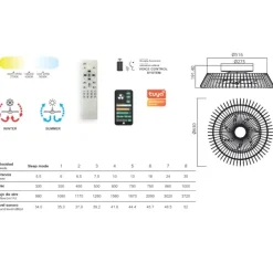 Ventilatori Da Soffitto-Selezionato da Mazzolaluce Ventilatore nero a plafoniera da soffitto moderno silenzioso con telecomando