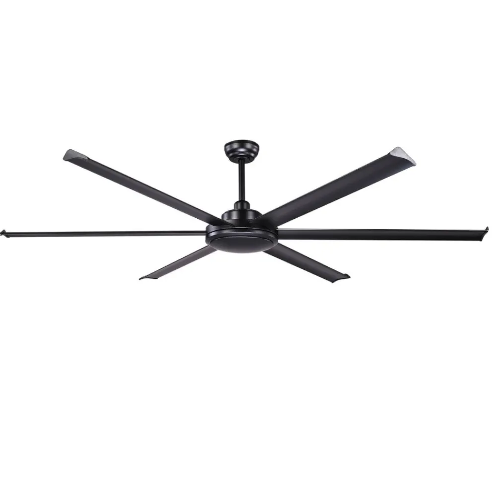 Ventilatori Da Soffitto-Selezionato da Mazzolaluce Ventilatore nero da soffitto con telecomando a pale 39mq