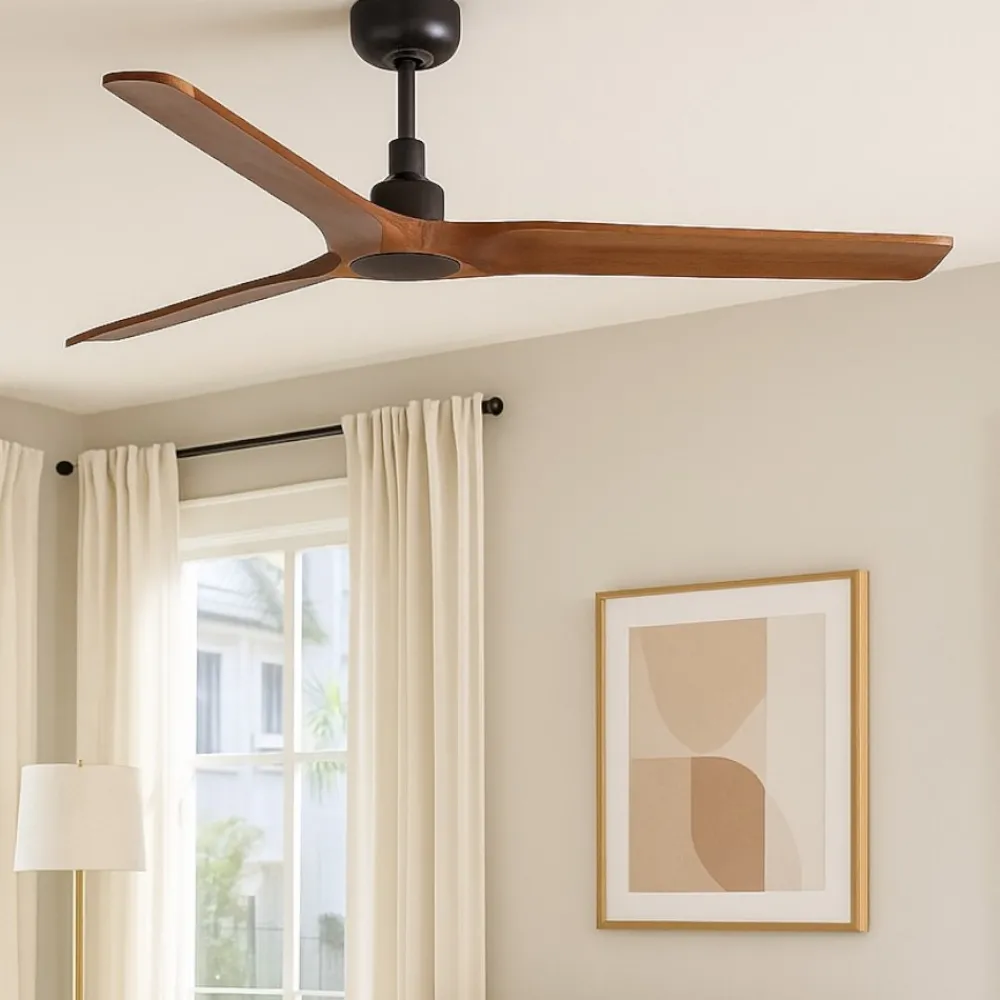 Ventilatori Da Soffitto-Selezionato da Mazzolaluce Ventilatore pale in legno da tetto silenzioso 28mq