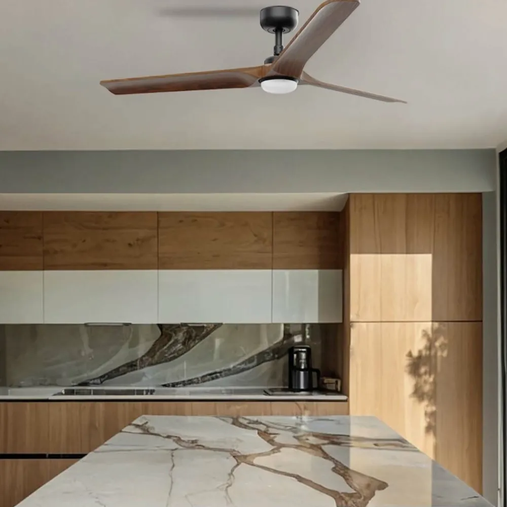 Ventilatori Da Soffitto-Selezionato da Mazzolaluce Ventilatore pale in legno da tetto silenzioso 28mq