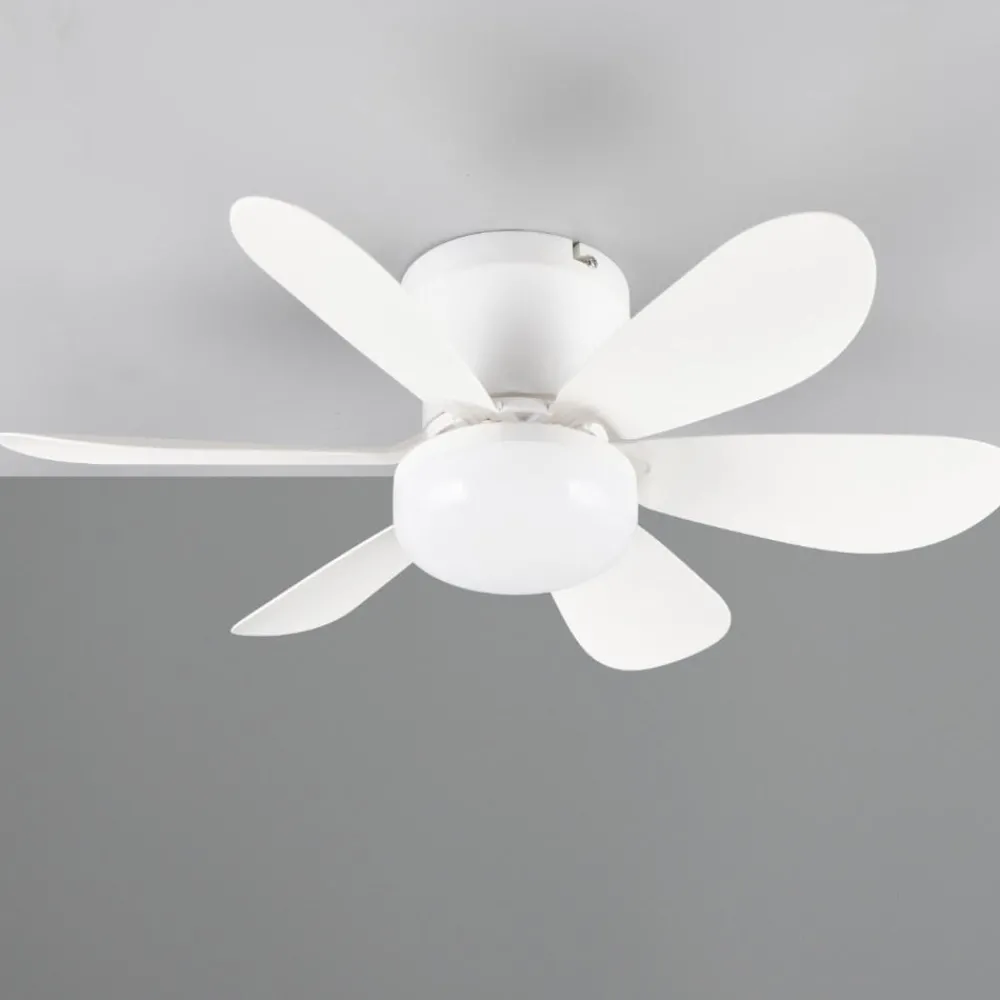 Ventilatori Da Soffitto-Selezionato da Mazzolaluce Ventilatore palermo bianco da soffitto con luce telecomando