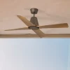 Ventilatori Da Soffitto-Selezionato da Mazzolaluce Ventilatore per soffitto esterno ip44 marrone 13-17mq wiz smart app