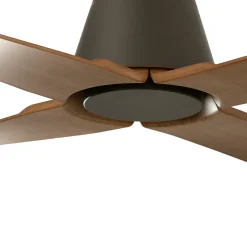 Ventilatori Da Soffitto-Selezionato da Mazzolaluce Ventilatore per soffitto esterno ip44 marrone 13-17mq wiz smart app
