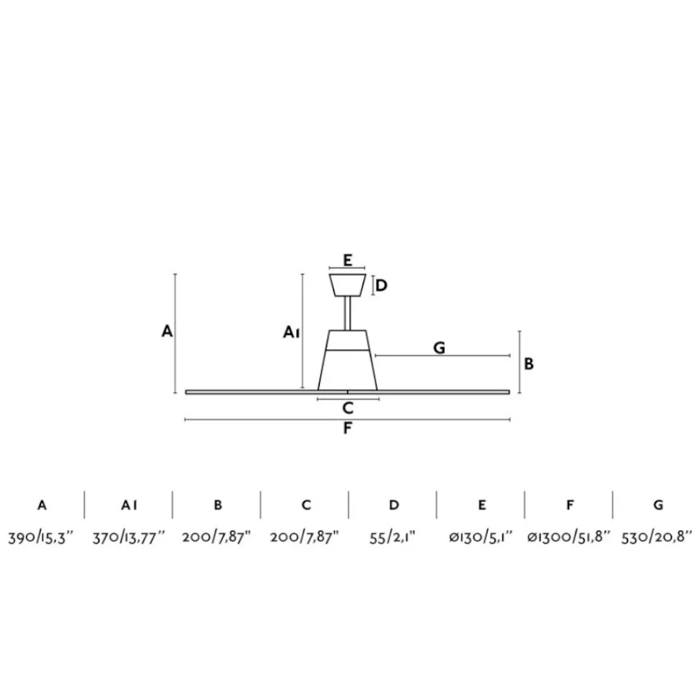 Ventilatori Da Soffitto-Selezionato da Mazzolaluce Ventilatore per soffitto esterno ip44 marrone 13-17mq wiz smart app