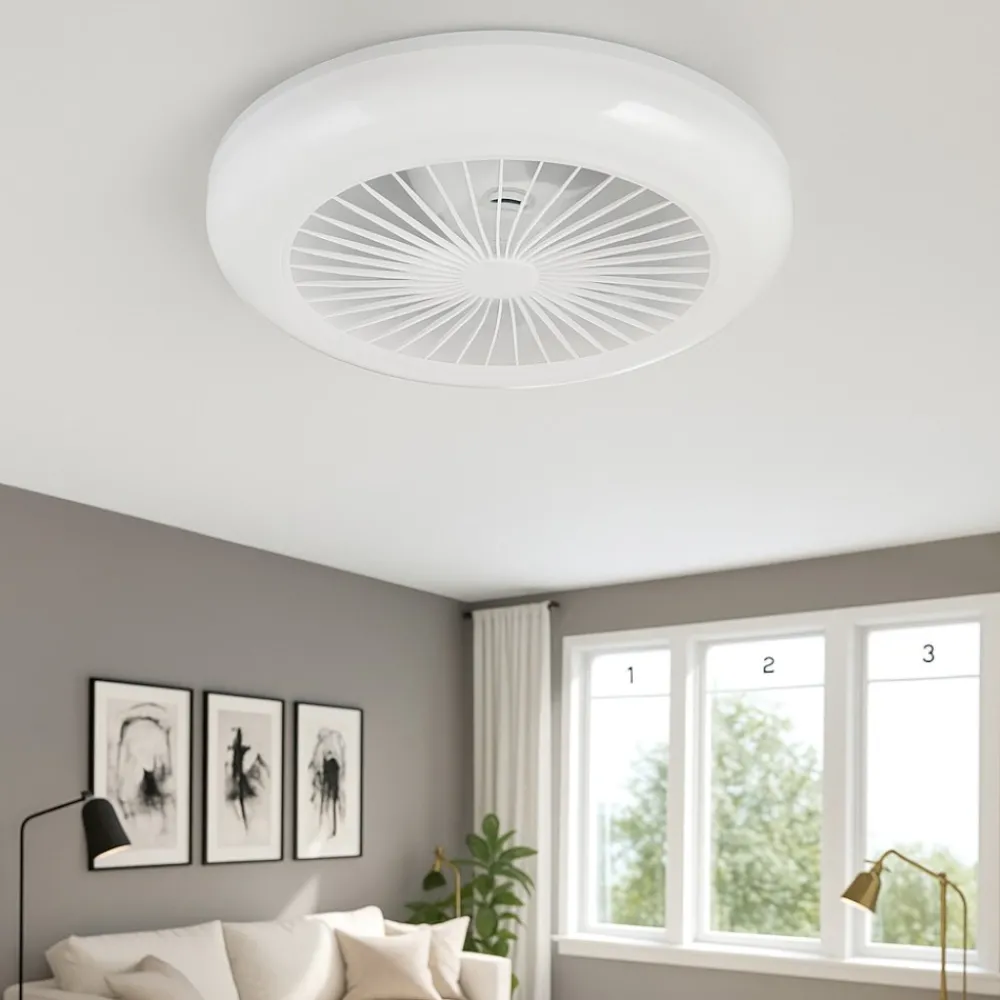Ventilatori Da Soffitto-Selezionato da Mazzolaluce Ventilatore silenzioso a plafoniera con luce telecomando