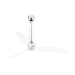 Ventilatori Da Soffitto-Selezionato da Mazzolaluce Ventilatore silenzioso in vetro da soffitto per 17mq pale trasparenti con telecomando