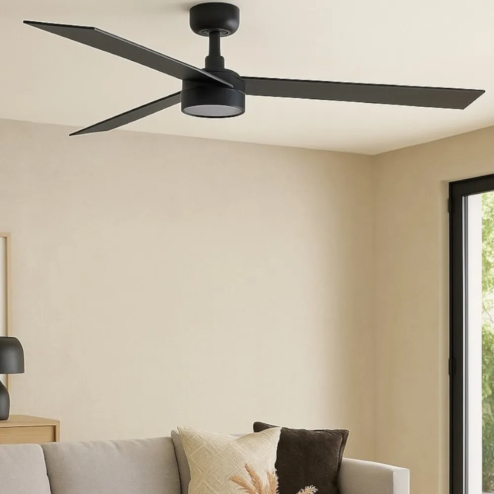 Ventilatori Da Soffitto-Selezionato da Mazzolaluce Ventilatore smart a soffitto con luce 28mq legno nocciola