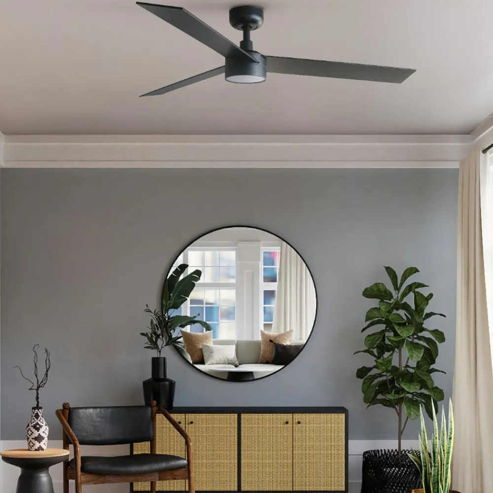 Ventilatori Da Soffitto-Selezionato da Mazzolaluce Ventilatore smart a soffitto con luce 28mq legno nocciola