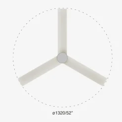 Ventilatori Da Soffitto-Selezionato da Mazzolaluce Ventilatore smart a soffitto con luce 28mq legno nocciola