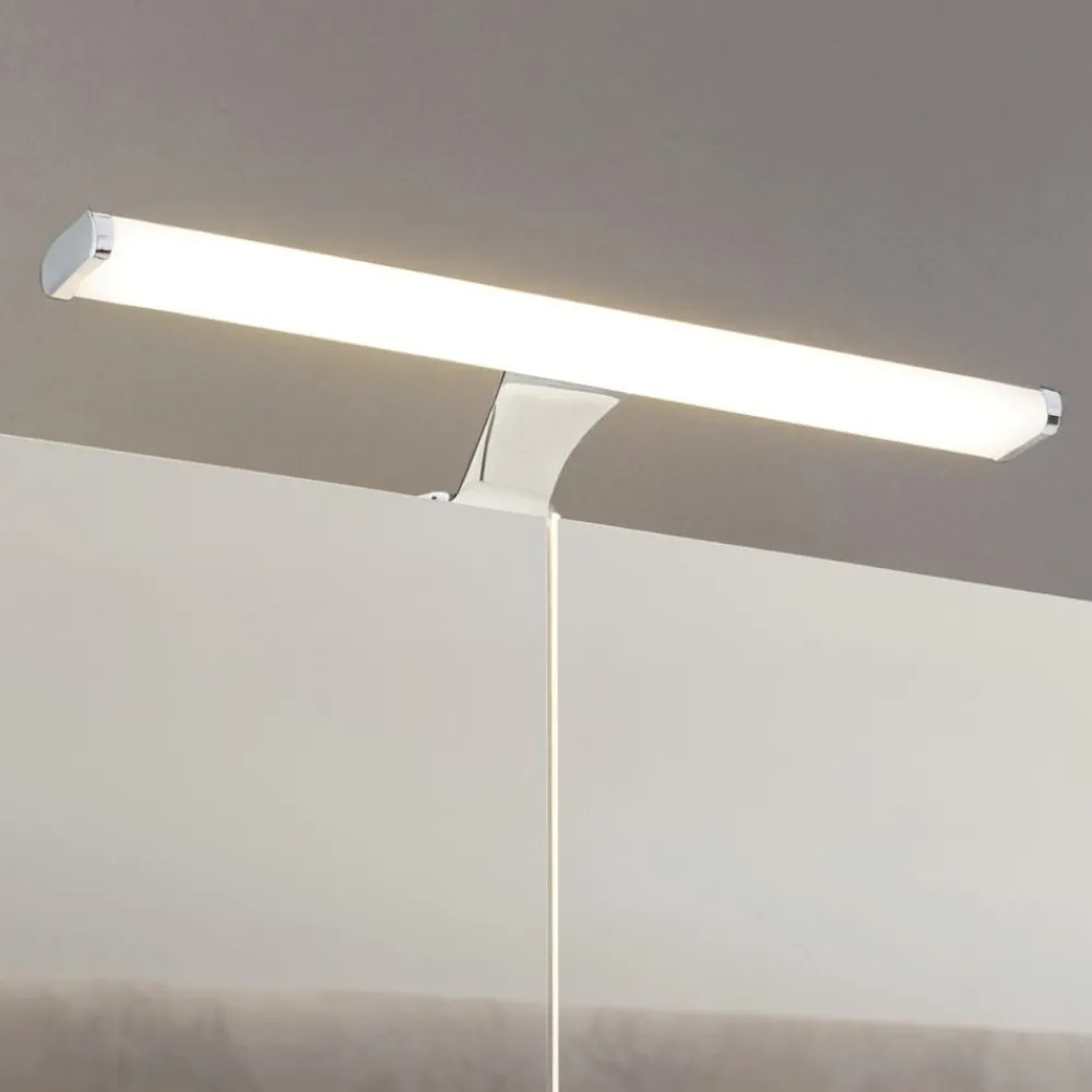 Applique Da Bagno-Eglo Vinchio applique da bagno moderno per specchio led 3000k ip44