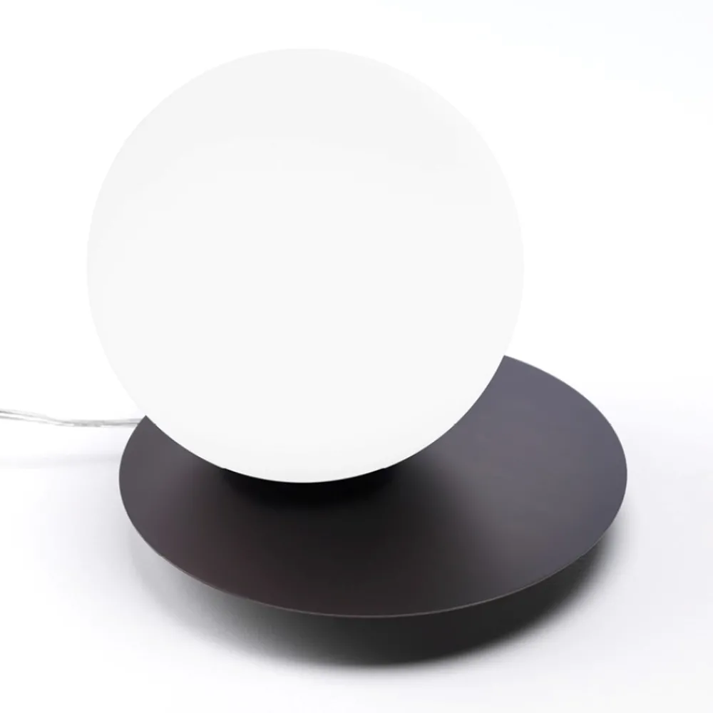 Abat Jour-Miloox Vivida abat-jour pearl bronzo vetro bianco 12w 3000k da comodino
