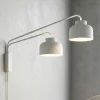 Applique Da Parete-Vivida International Vivida applique bottone a due luci bianca orientabile led dimmerabile con telecomando