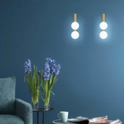 Applique Da Parete-Vivida International Vivida applique lampada da parete madame oro spazzolato led 3000k dimmerabile