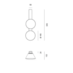 Applique Da Parete-Vivida International Vivida applique lampada da parete madame oro spazzolato led 3000k dimmerabile
