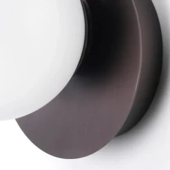 Applique Da Parete-Vivida International Vivida applique pearl led 4w 3000k bronzo vetro bianco moderna