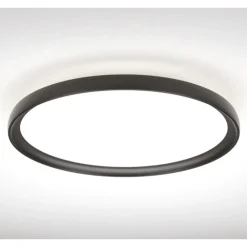 Plafoniere Moderne-Vivida International Vivida atena plafoniera moderna rotonda nera 48w 3000k 4000k