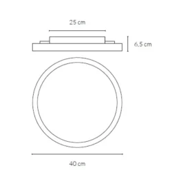 Plafoniere Moderne-Vivida International Vivida atena plafoniera per cucina bianca led 3000k 4000k minimal