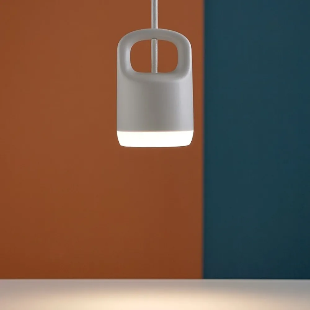 Lampade A Sospensione-Vivida International Vivida bag lampada a sospensione bianco singola led 5w 3000k