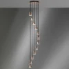 Lampadari Moderni-Vivida International Vivida bag lampadario a cascata led 38w 3000k moderno oro rosa