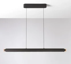 Lampadari Cucina-Vivida International Vivida blade nero lampadario orizzontale per cucina moderna led 55w 3000k